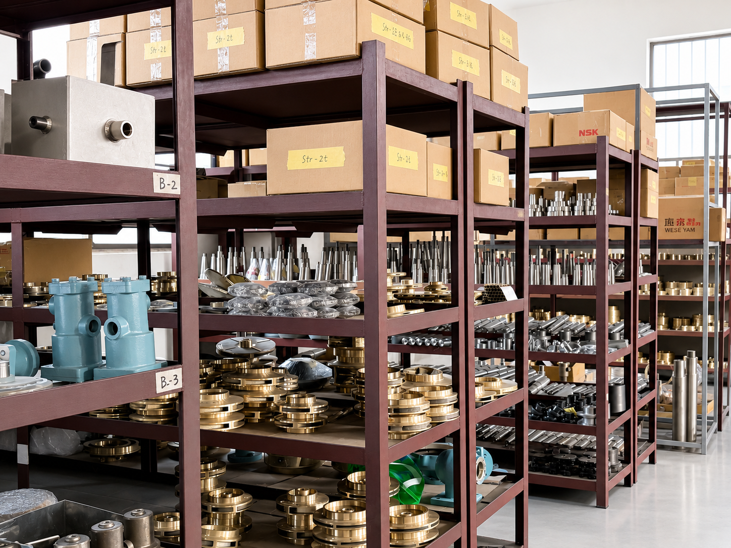 Marine spare parts storage